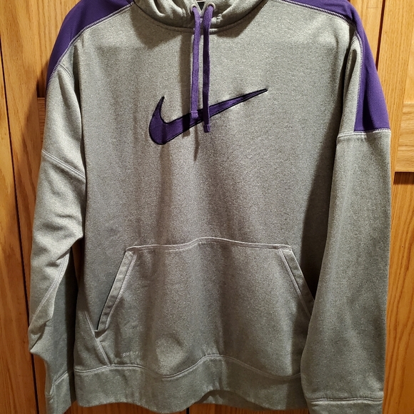 Nike Other - Nike Grey and Purple Hoodie